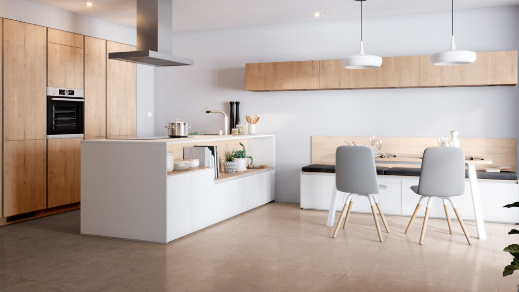 cocinas blancas y modernas